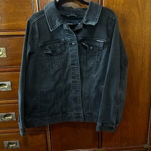 Calvin Klein Jeans Black Denim Trucker Jacket